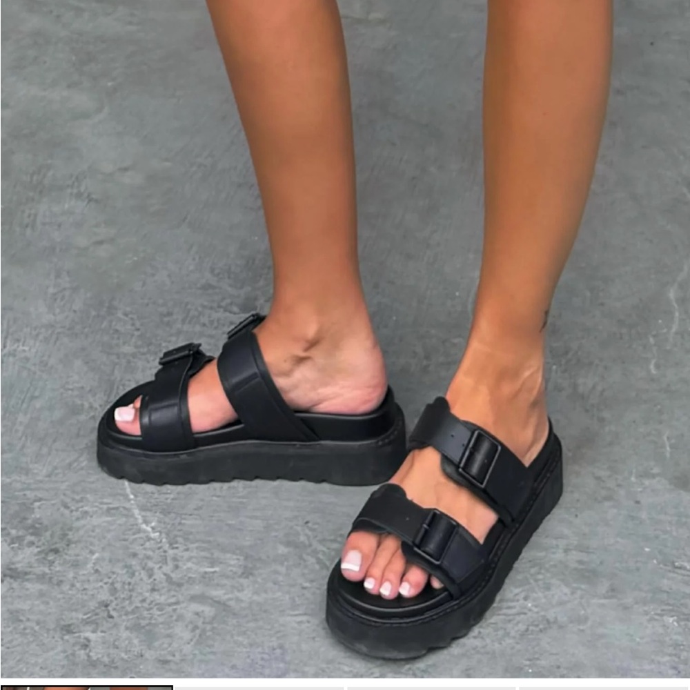 Princess Polly ma belle sandals black